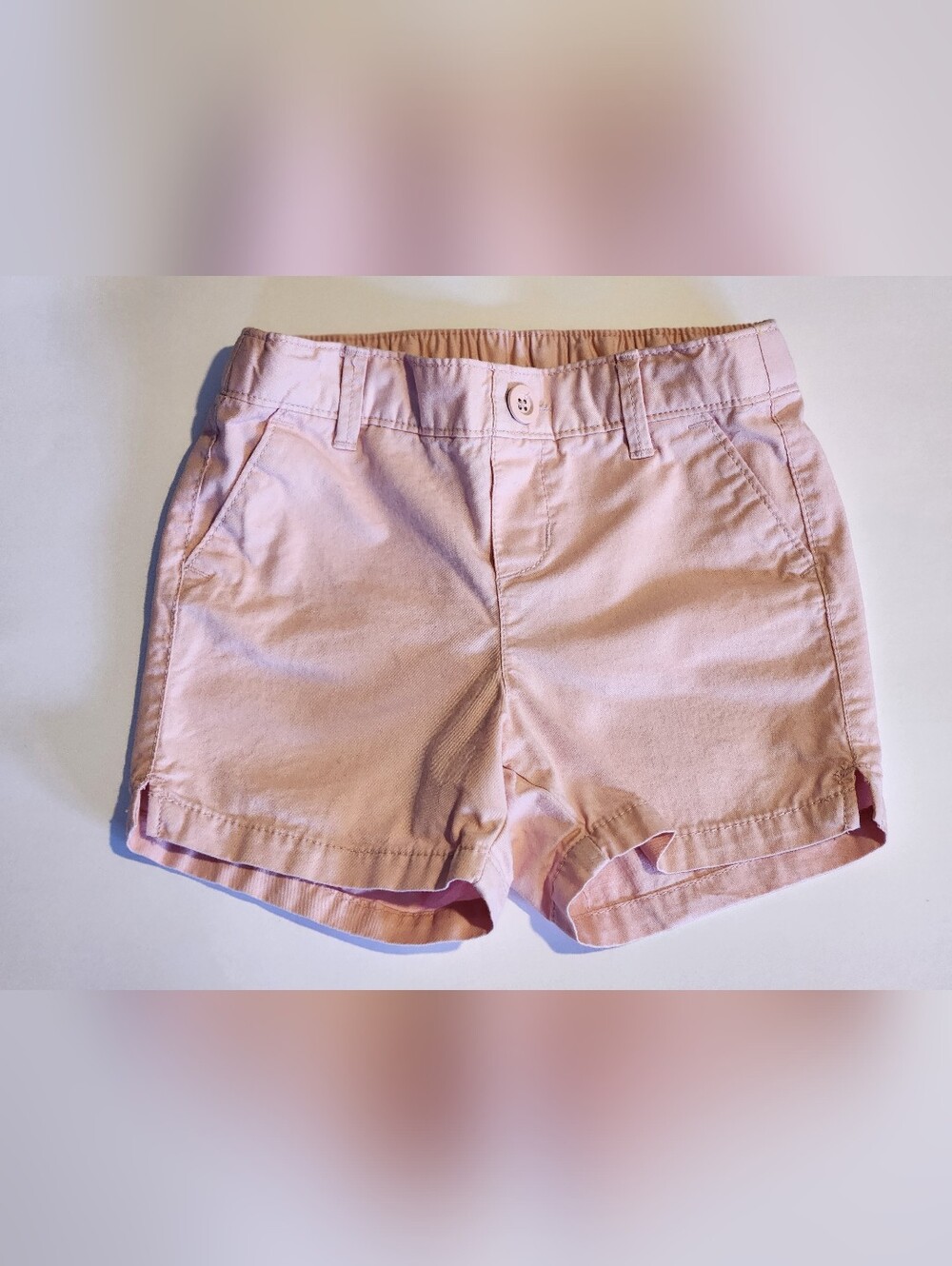 Old Navy Light Pink Girls Cotton Shorts